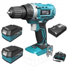 Dedra Set Masina de gaurit si insurubat SAS+ALL 2 acumulatori Li-Ion 18V 4.0Ah incarcator 125W si geanta